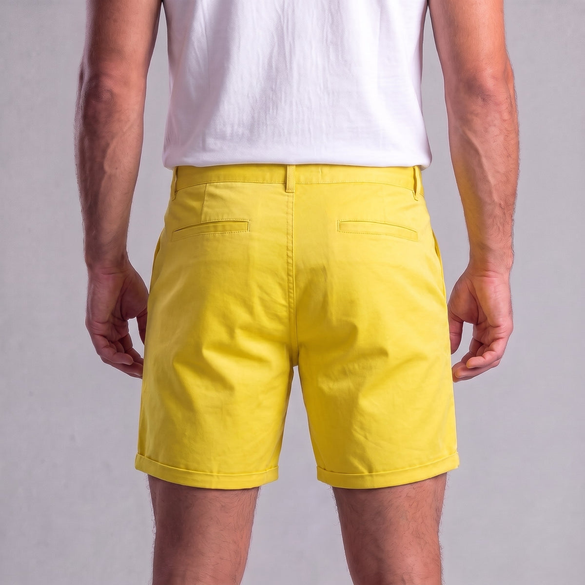 Gaston Cotton Blend Chino Shorts_27