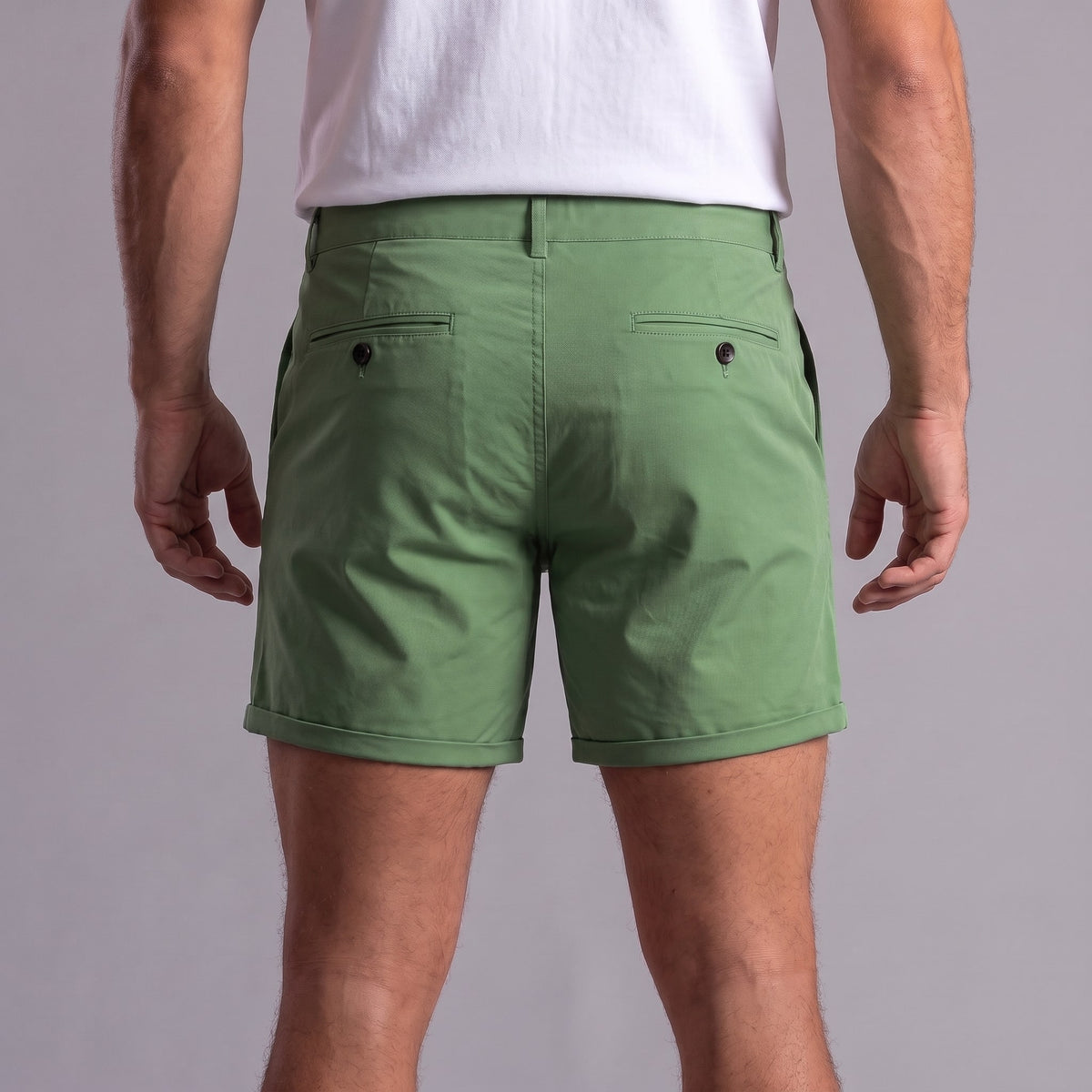 Gaston Cotton Blend Chino Shorts