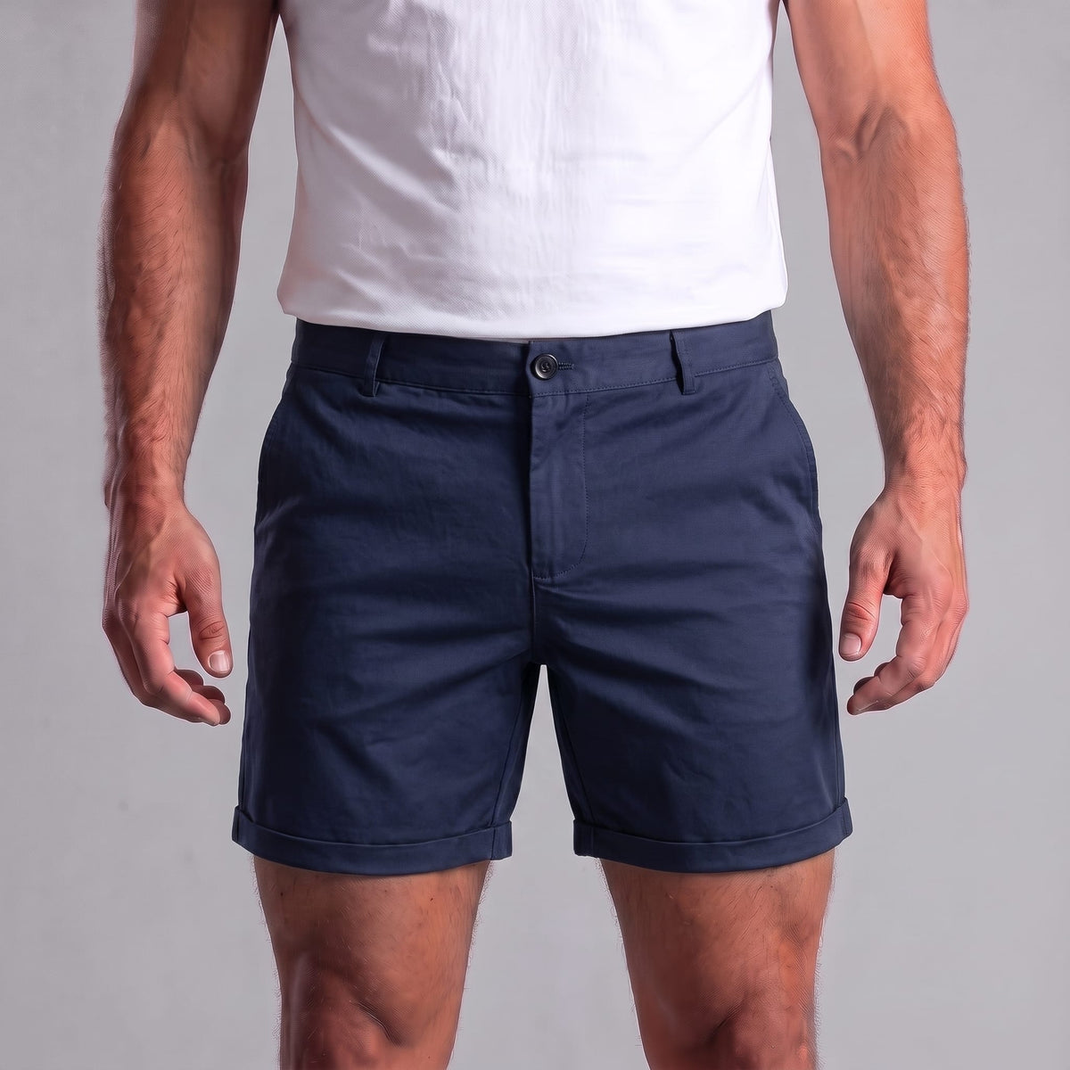 Gaston Cotton Blend Chino Shorts