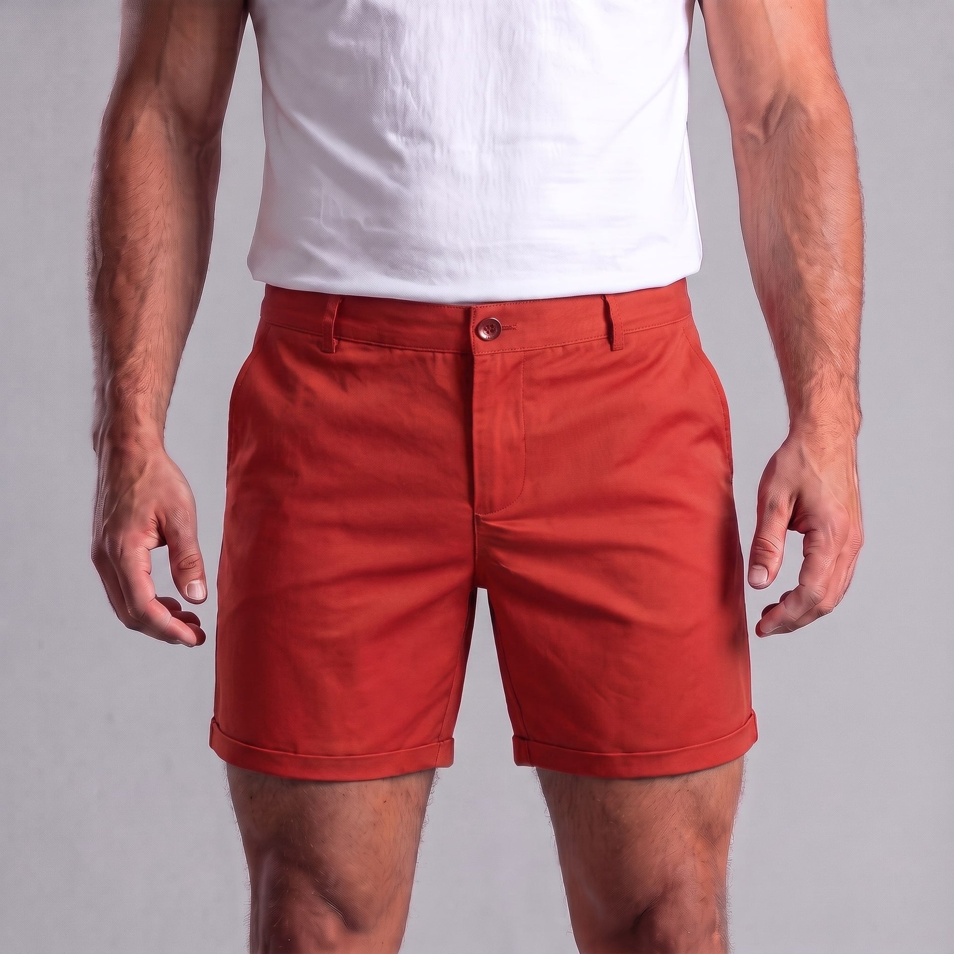 Gaston Cotton Blend Chino Shorts