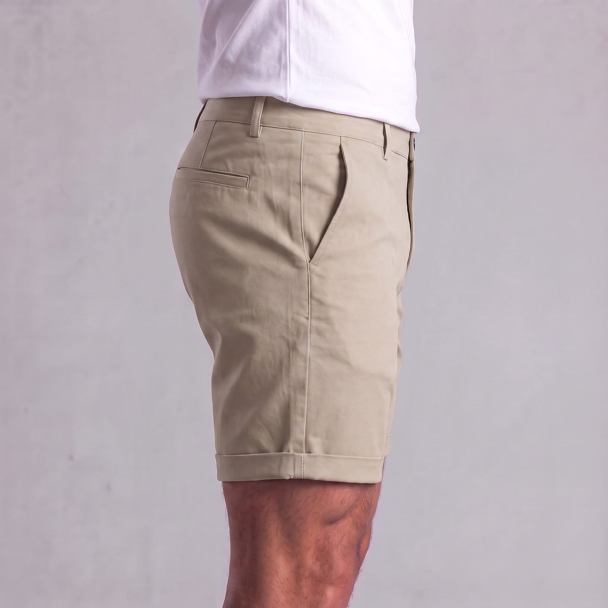 Gaston Cotton Blend Chino Shorts