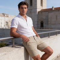 Gaston Cotton Blend Chino Shorts