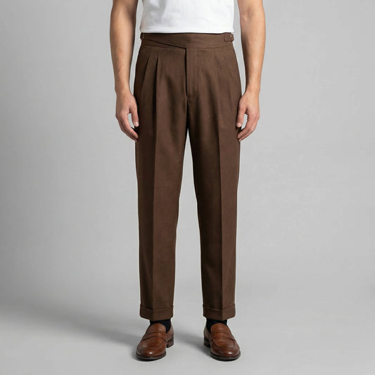 Caldwell Pleated Straight Leg Pants_1