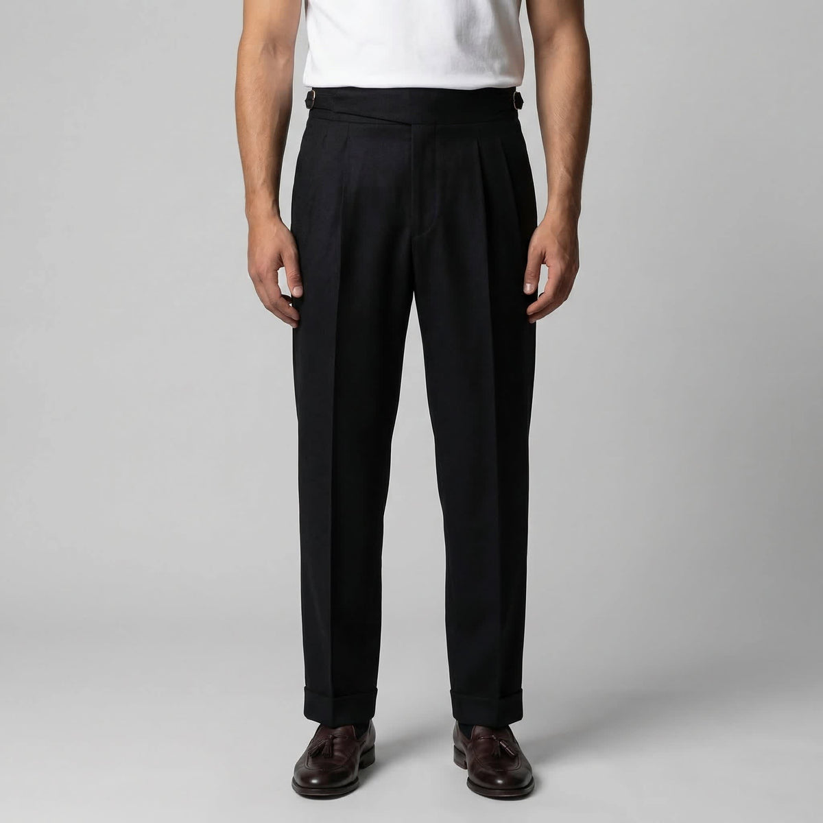 Caldwell Pleated Straight Leg Pants_11