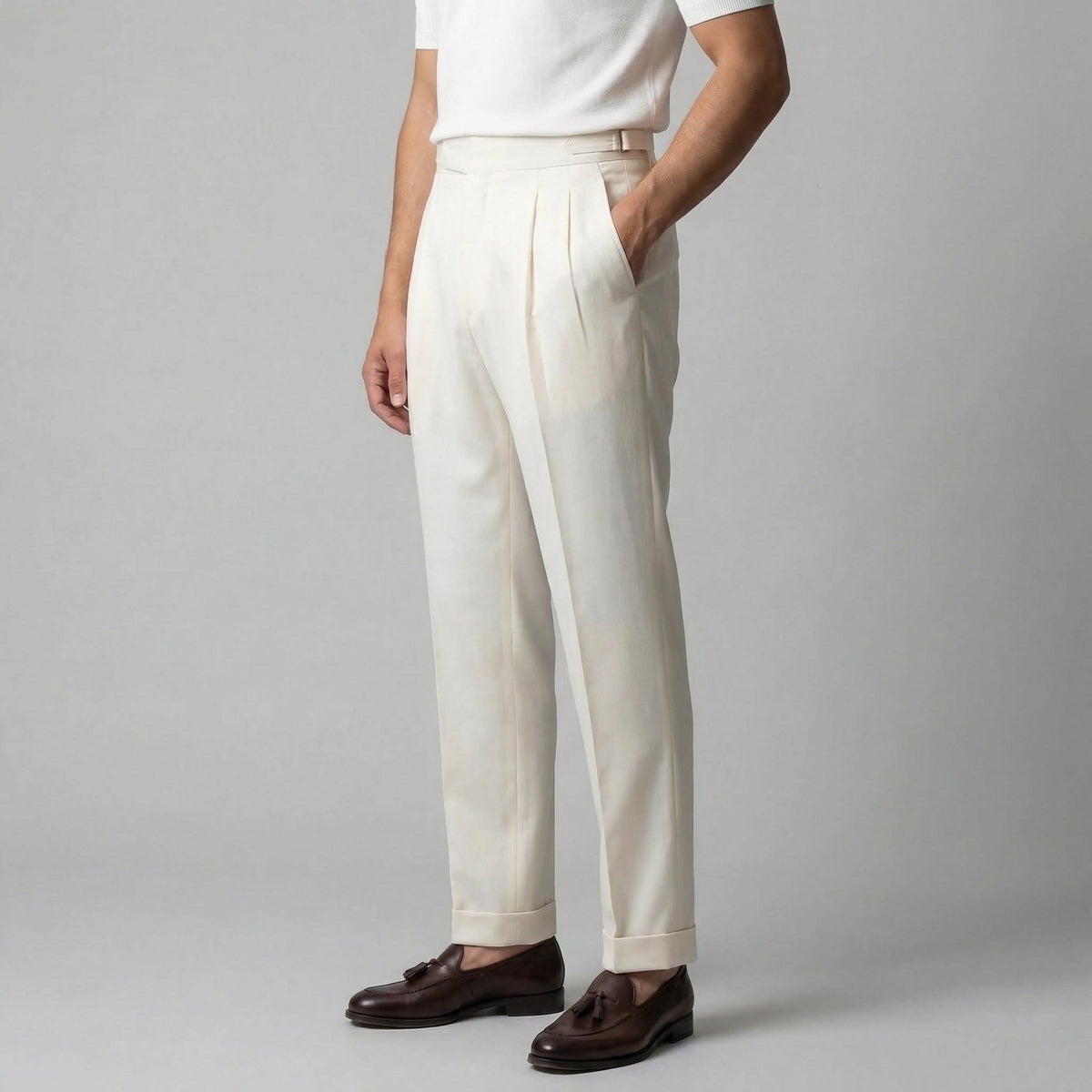 Caldwell Pleated Straight Leg Pants_17