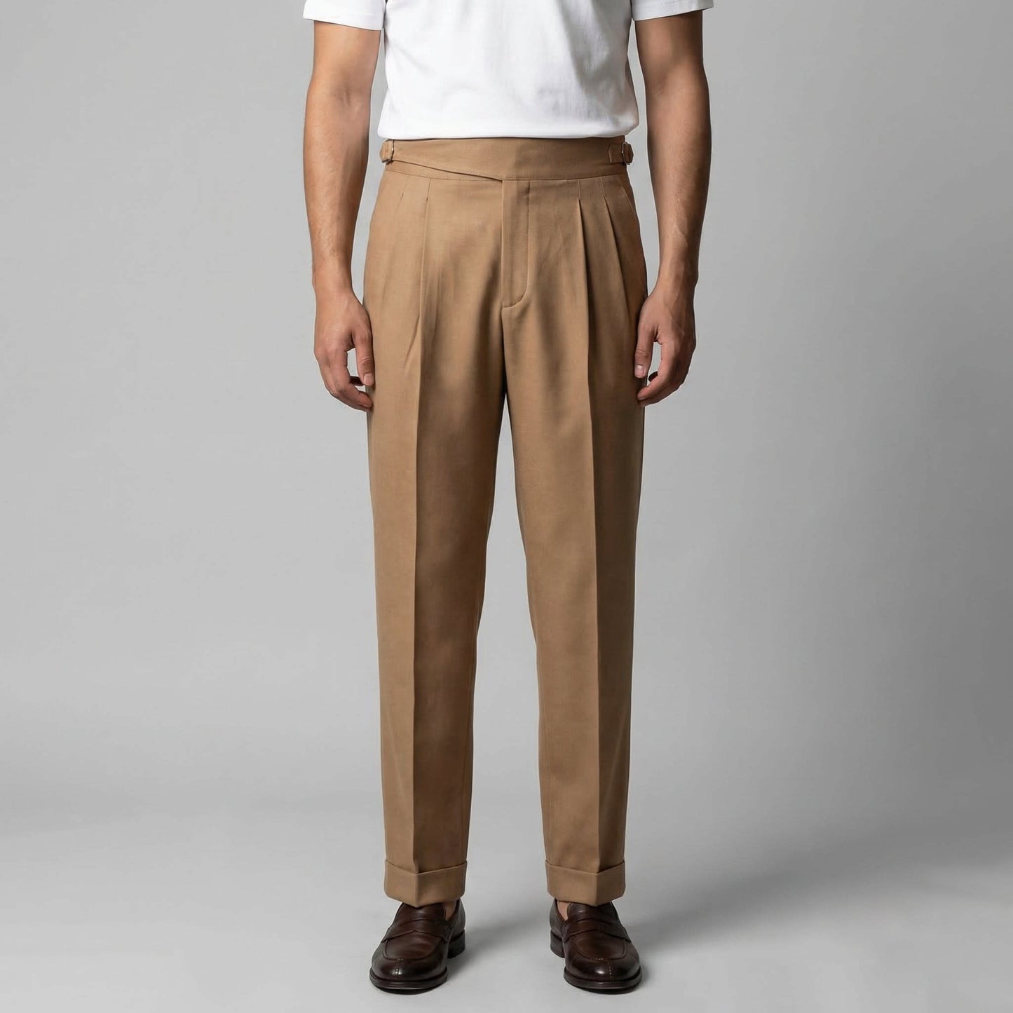 Caldwell Pleated Straight Leg Pants_6