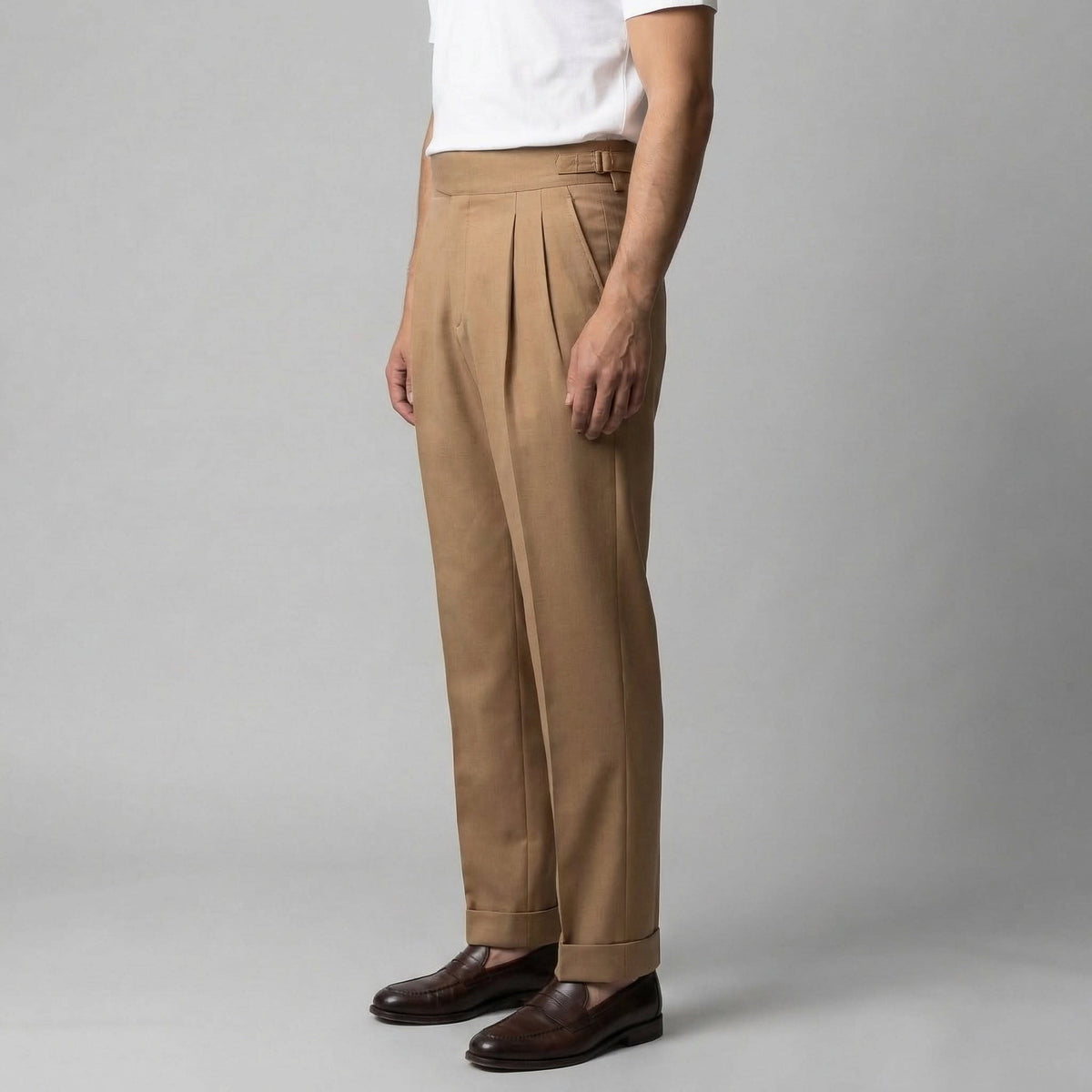 Caldwell Pleated Straight Leg Pants