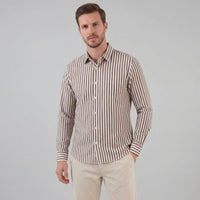 Morgan Striped Cotton Blend Shirt
