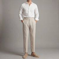 Carrington High Waisted Pleated Pants