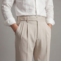 Carrington High Waisted Pleated Pants