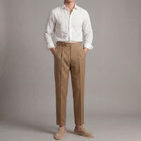 Carrington High Waisted Pleated Pants