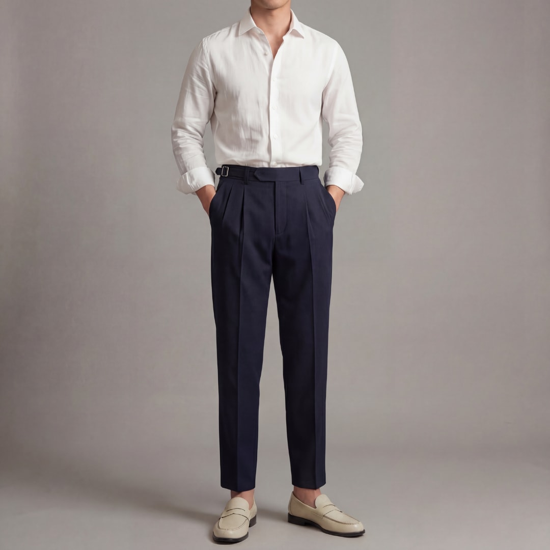 Carrington High Waisted Pleated Pants_5
