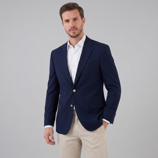 Grant Gold Button Tailored Blazer_1