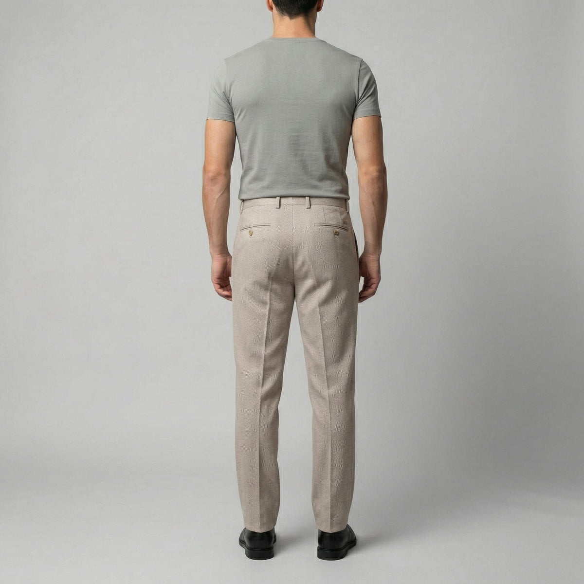 Clifton Herringbone Tapered Pants_3