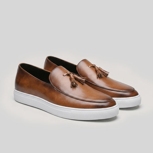 Wakefield Burnished Tassel Loafers_1