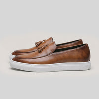 Wakefield Burnished Tassel Loafers