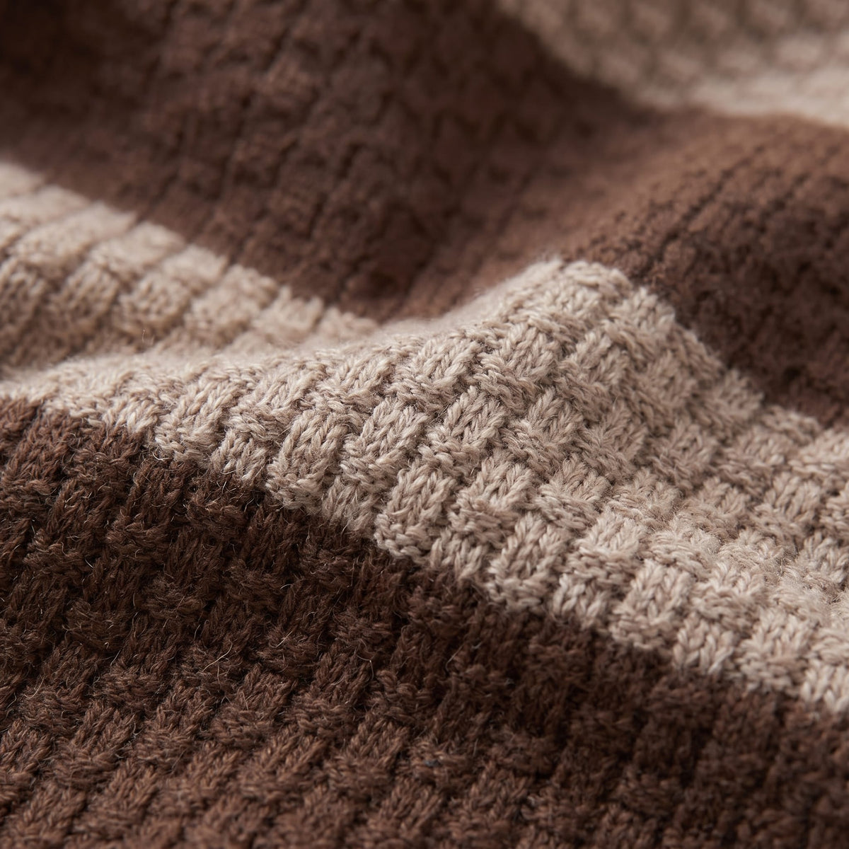 Ledger Striped Open Knit Polo Shirt_17