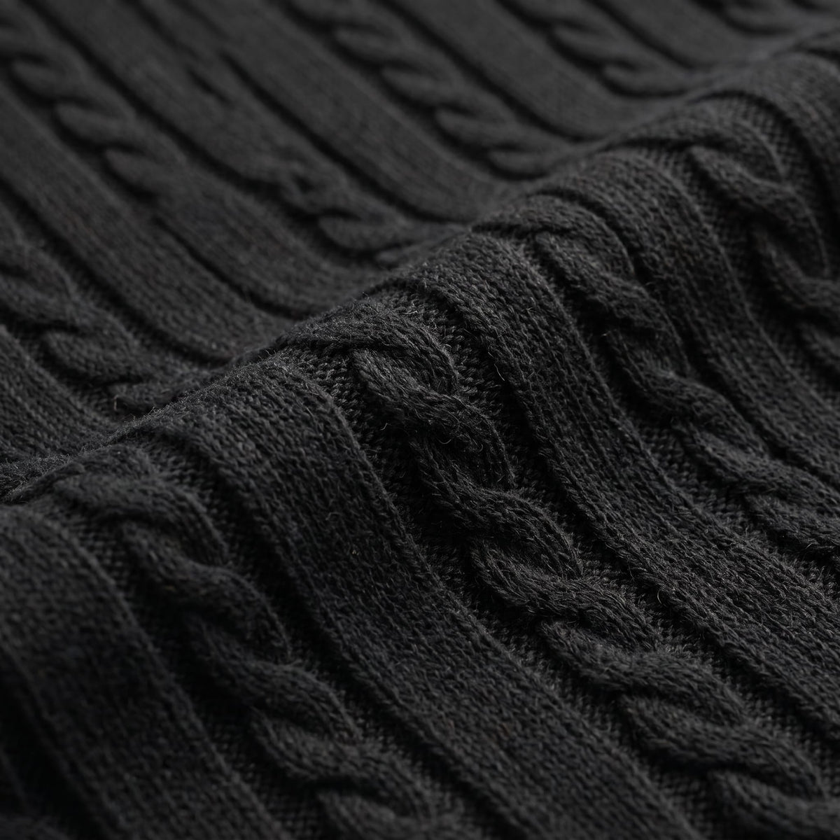 Wyatt Cable Knit Contrast Trim Polo Shirt_11