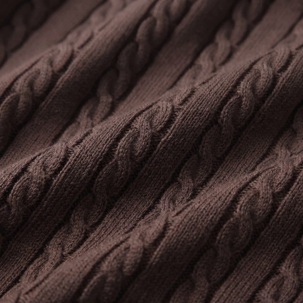 Wyatt Cable Knit Contrast Trim Polo Shirt