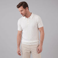 Xander Textured Knit Polo Shirt