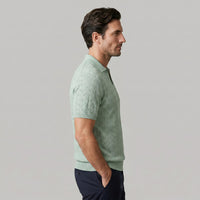 Xander Textured Knit Polo Shirt
