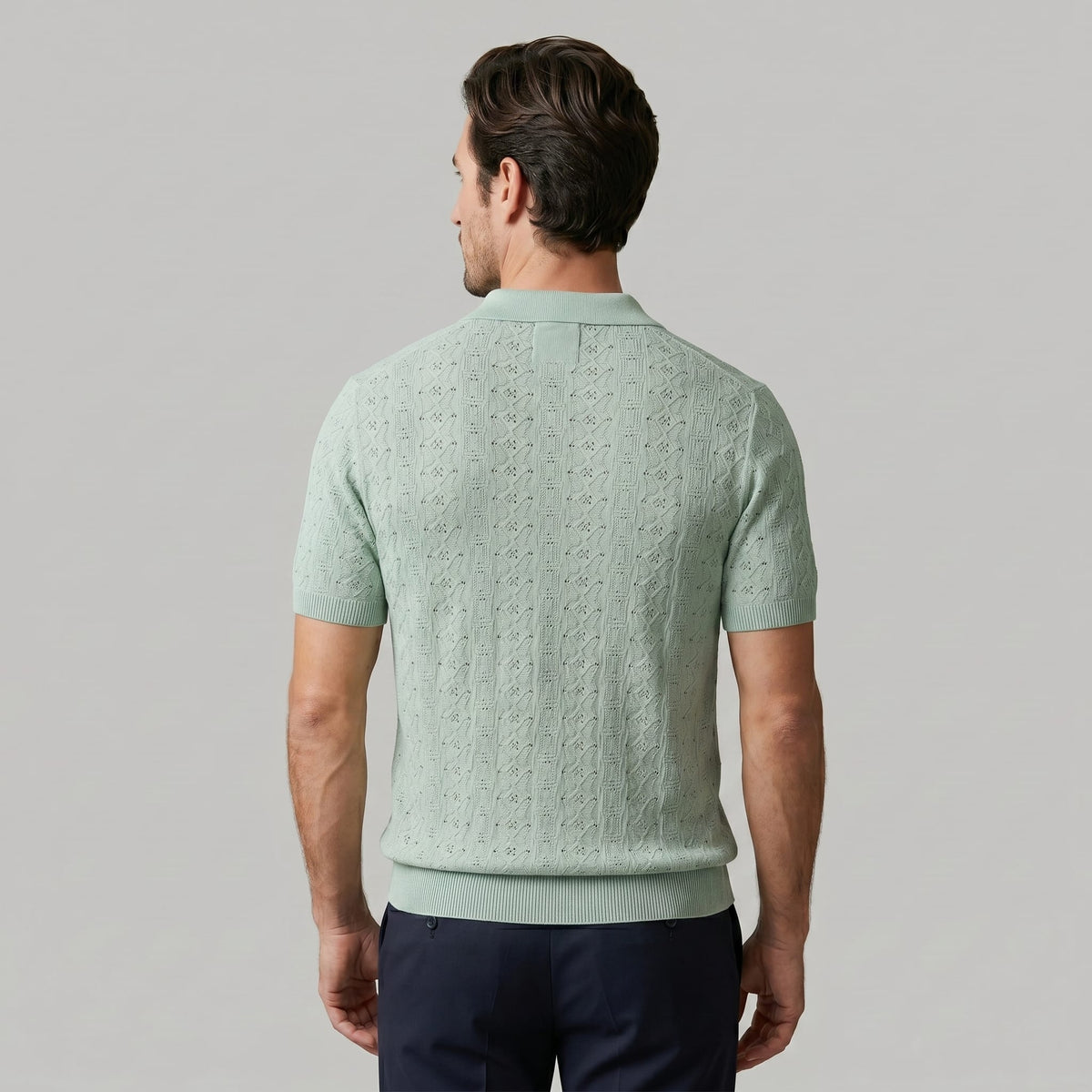Xander Textured Knit Polo Shirt_14