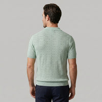 Xander Textured Knit Polo Shirt
