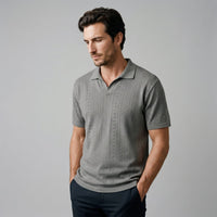 Xander Textured Knit Polo Shirt