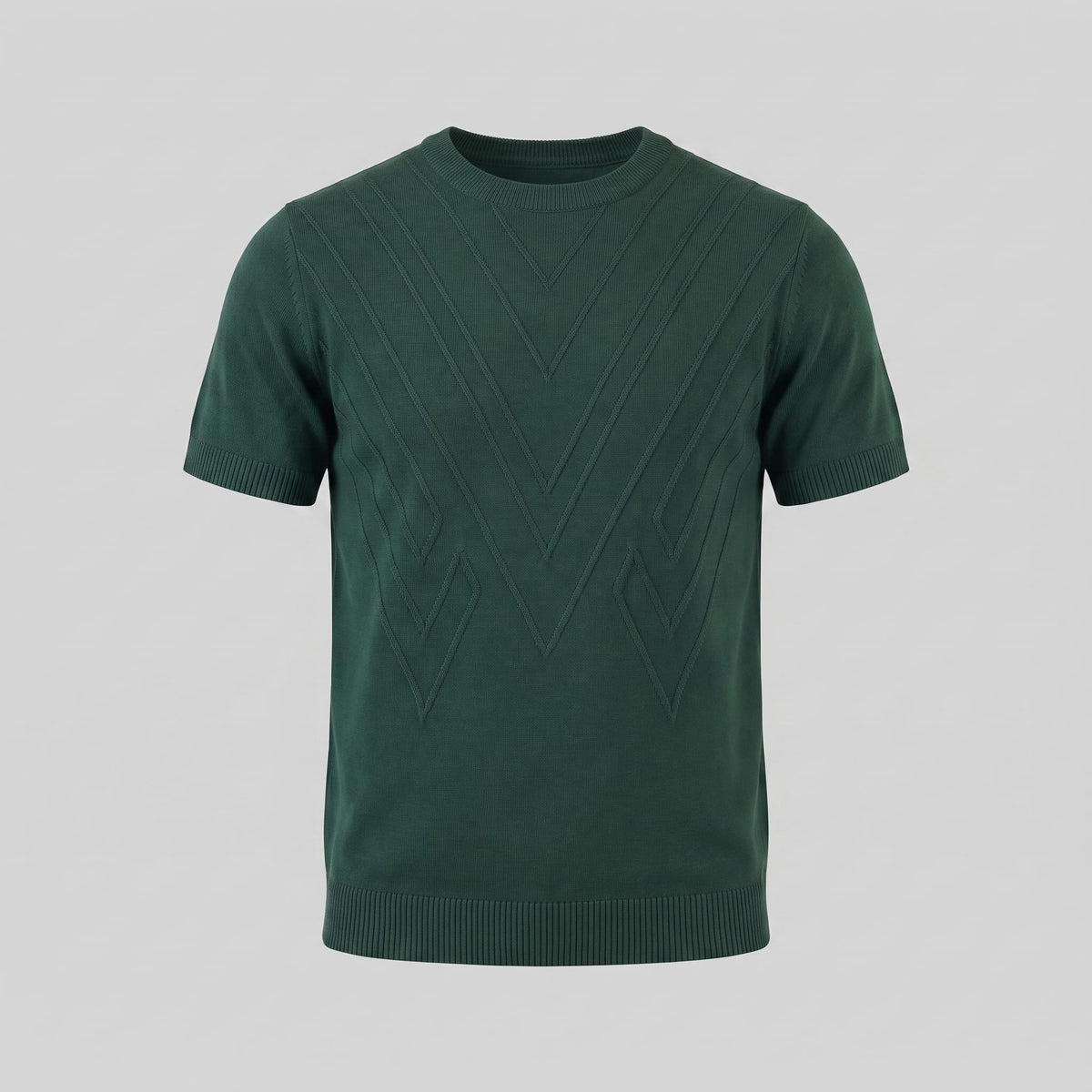 Nash Textured Knit Crew Neck T-Shirt_10
