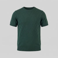 Nash Textured Knit Crew Neck T-Shirt