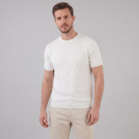 Nash Textured Knit Crew Neck T-Shirt