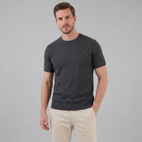 Nash Textured Knit Crew Neck T-Shirt