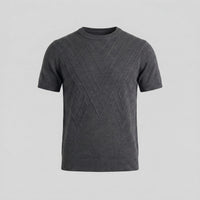 Nash Textured Knit Crew Neck T-Shirt