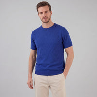 Nash Textured Knit Crew Neck T-Shirt