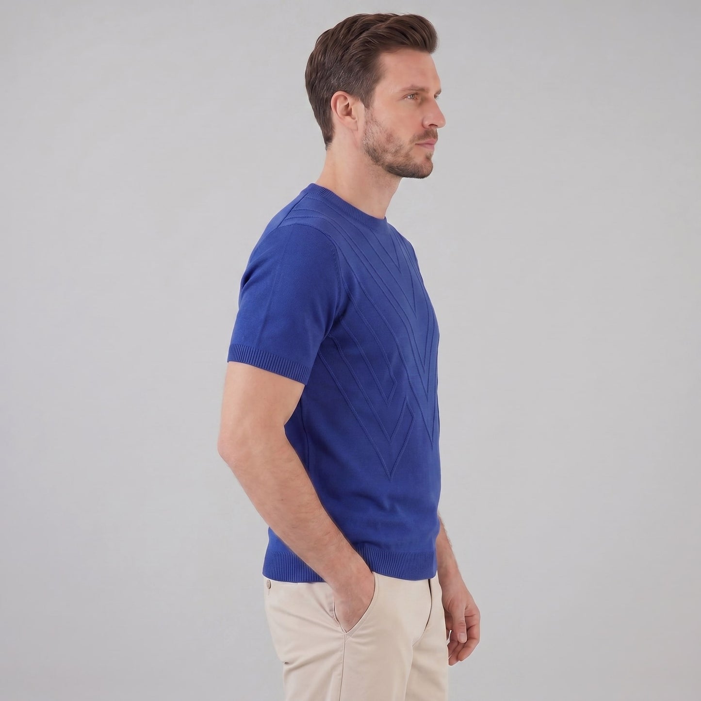Nash Textured Knit Crew Neck T-Shirt_22