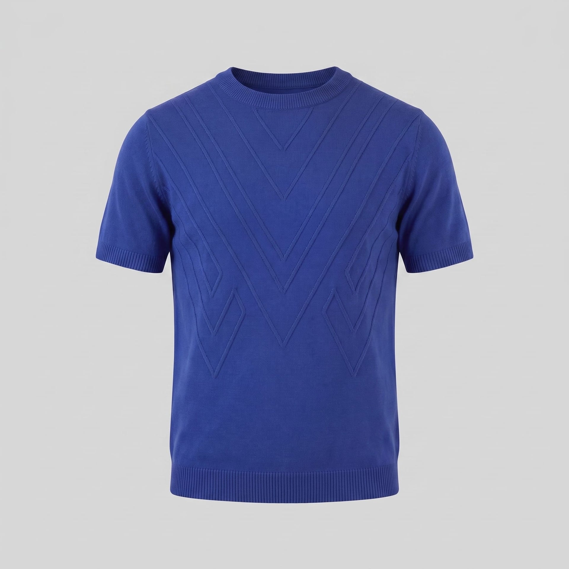 Nash Textured Knit Crew Neck T-Shirt