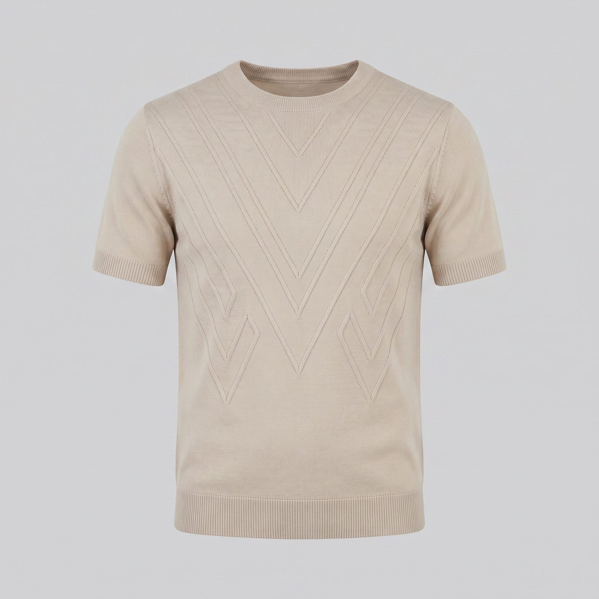 Nash Textured Knit Crew Neck T-Shirt