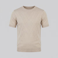 Nash Textured Knit Crew Neck T-Shirt