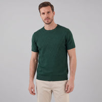 Nash Textured Knit Crew Neck T-Shirt