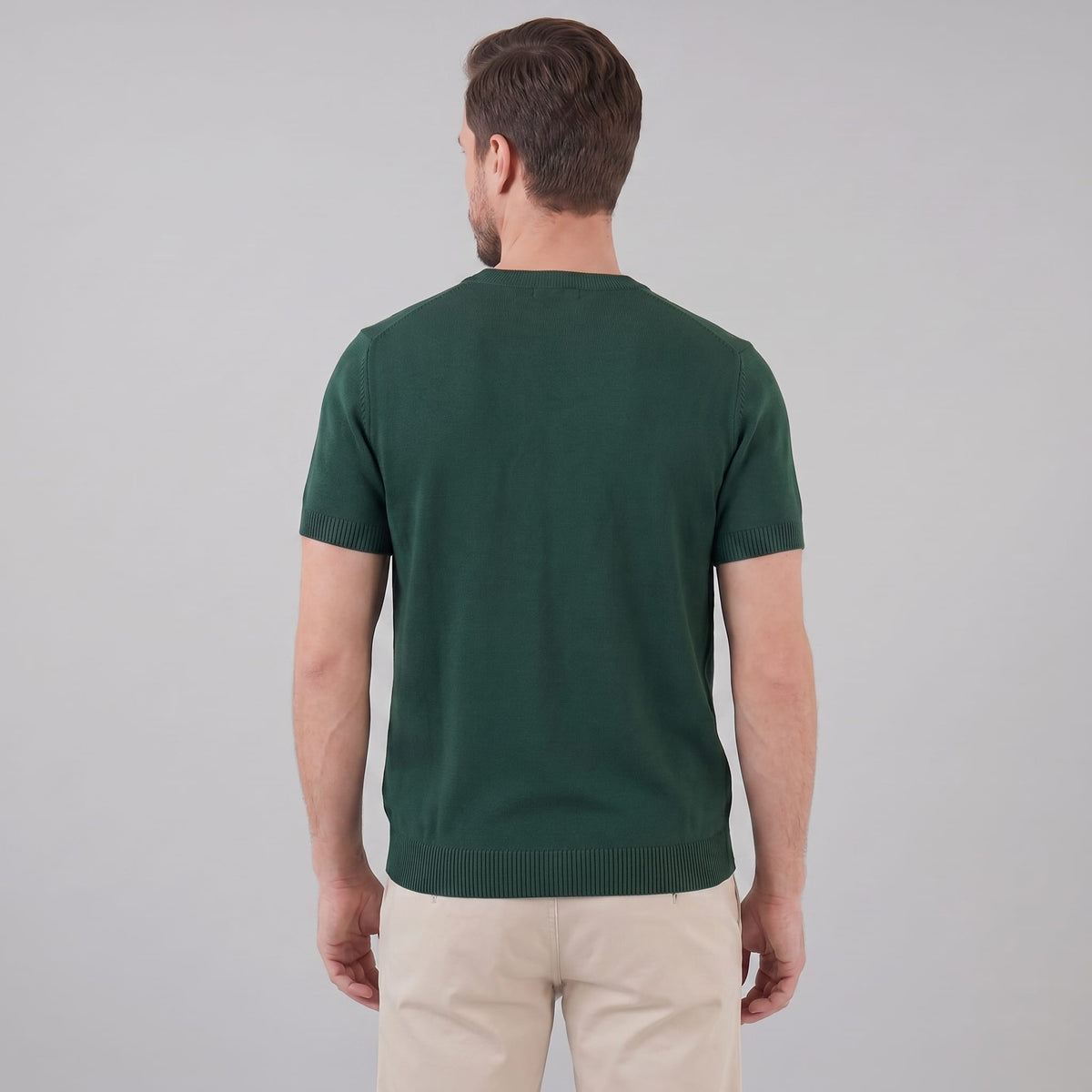Nash Textured Knit Crew Neck T-Shirt