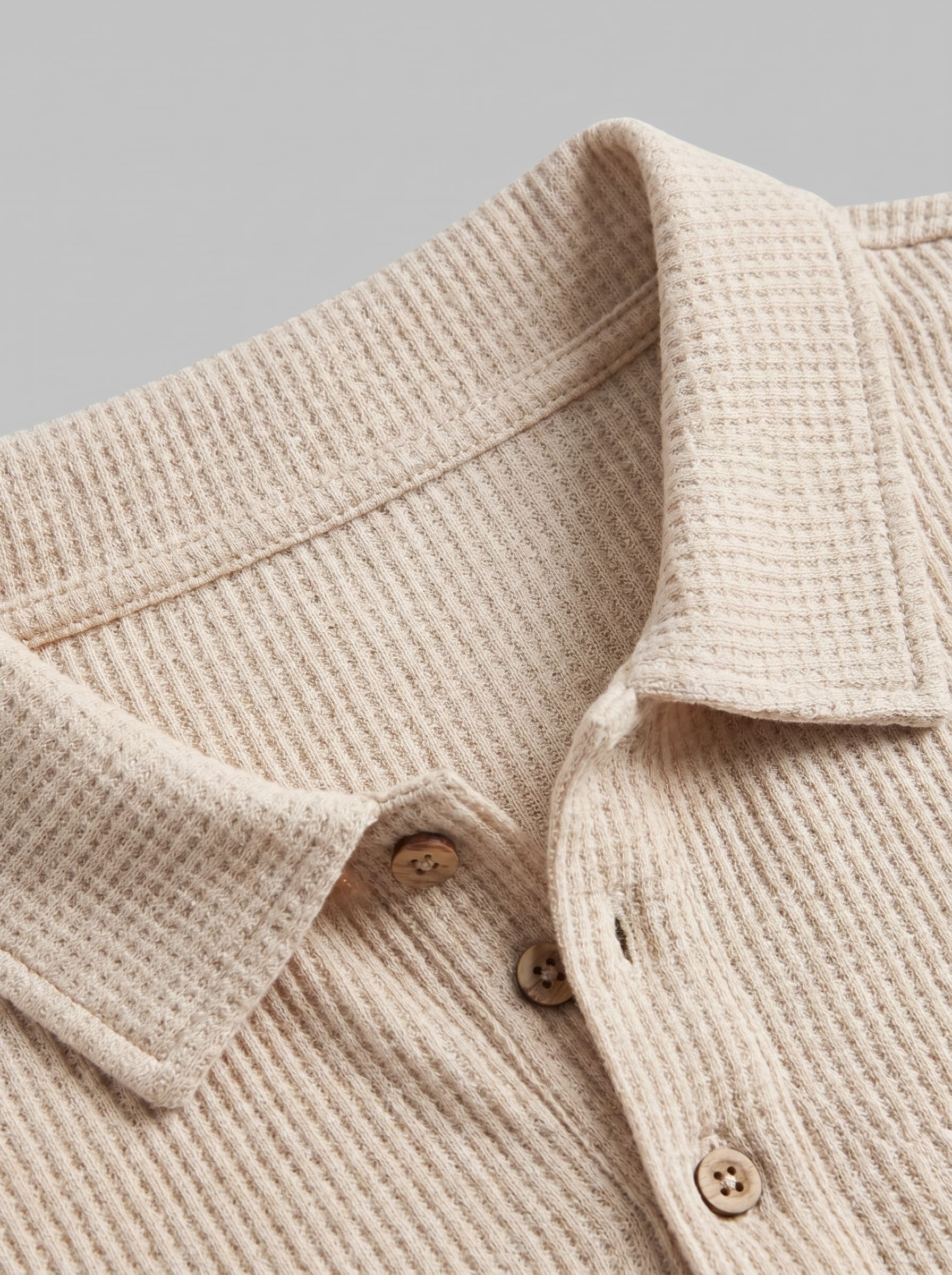 Donovan Textured Knit Polo and Shorts Set