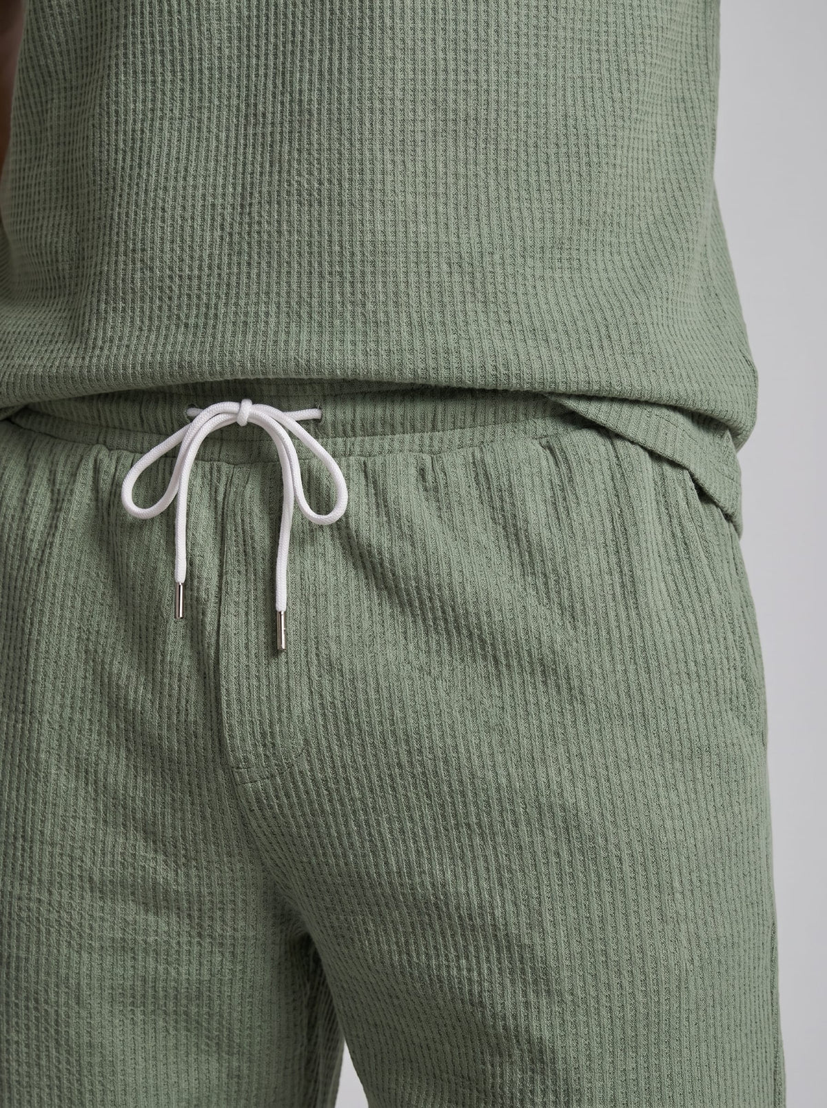 Donovan Textured Knit Polo and Shorts Set_9