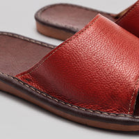 Waldron Faux Leather Slide Sandals