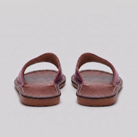 Waldron Faux Leather Slide Sandals
