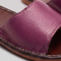 Waldron Faux Leather Slide Sandals