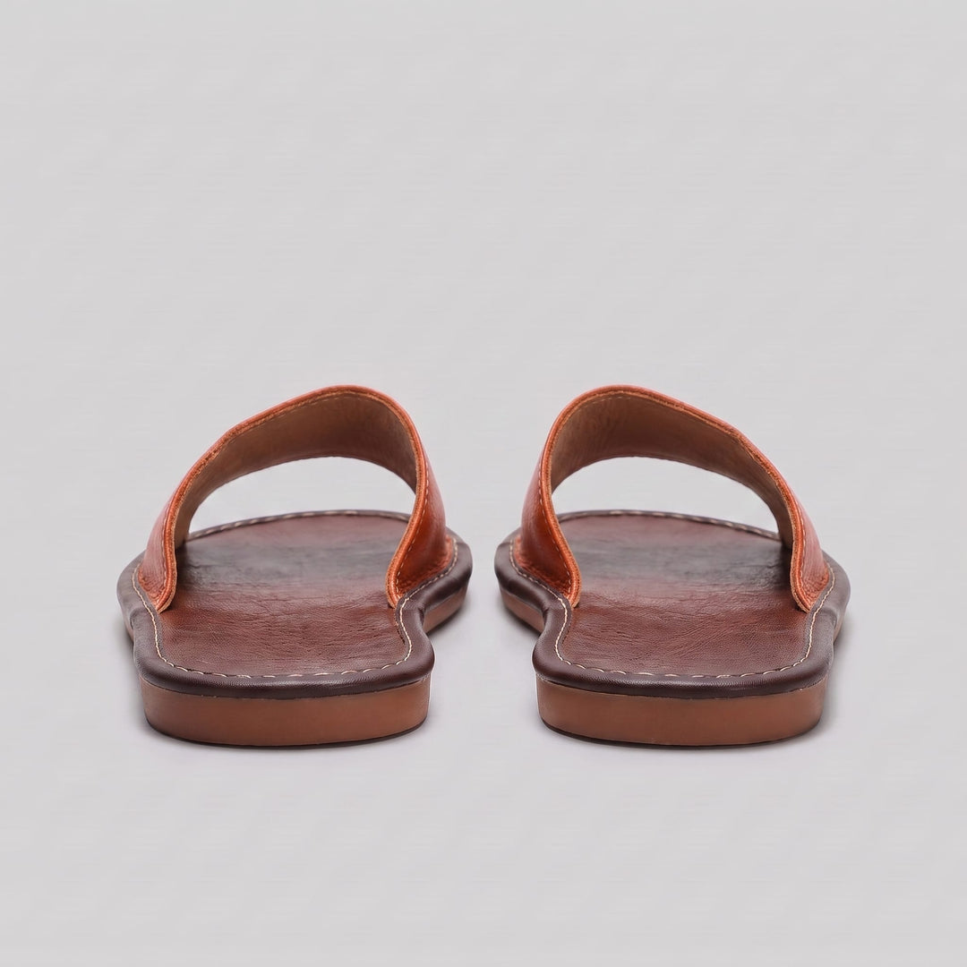 Waldron Faux Leather Slide Sandals