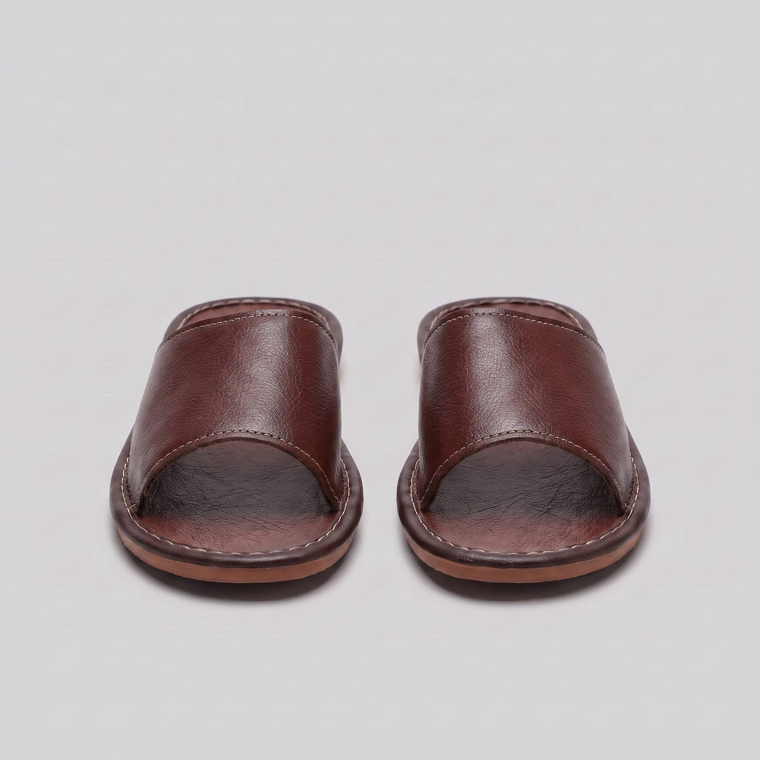 Waldron Faux Leather Slide Sandals