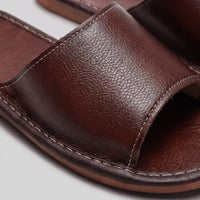Waldron Faux Leather Slide Sandals