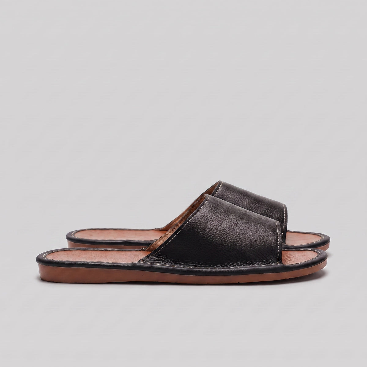 Waldron Faux Leather Slide Sandals