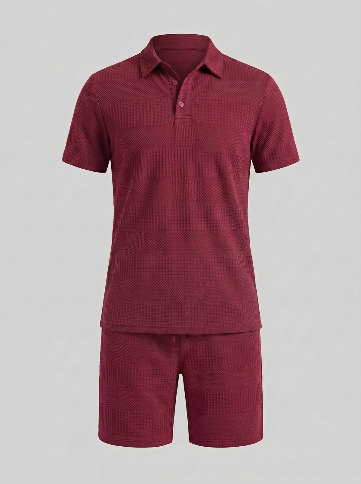 Duke Textured Polo and Shorts Set